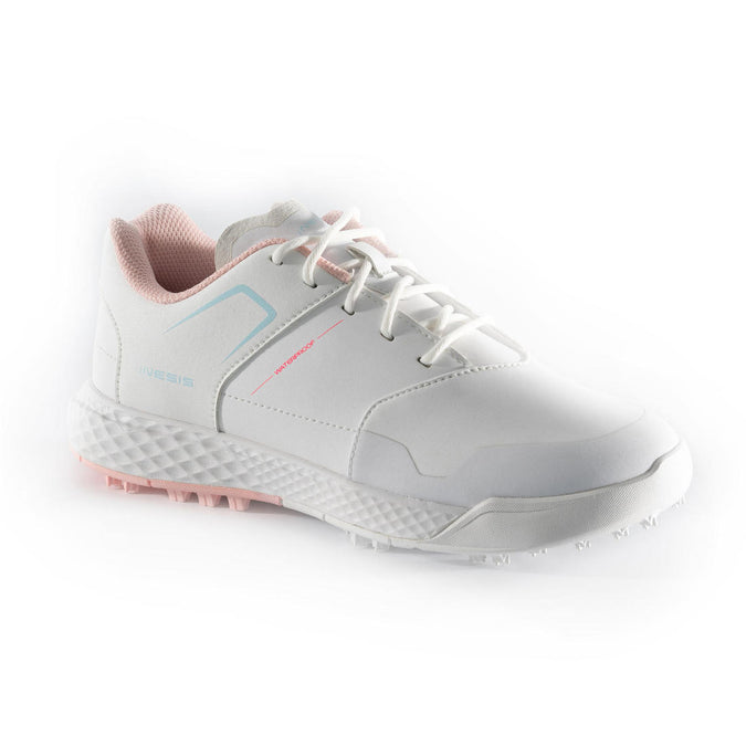 





CHAUSSURES GOLF GRIP WATERPROOF FILLE - BLANC ET ROSE, photo 1 of 7
