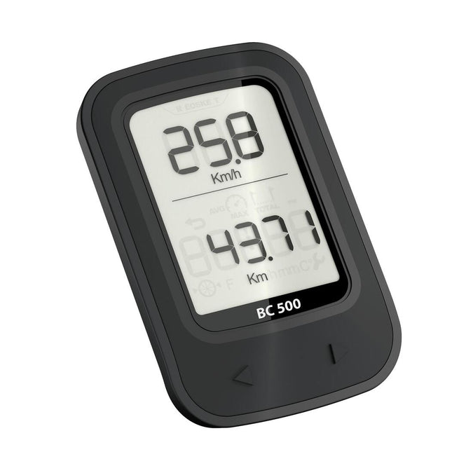 Compteur velo van rysel 500 sans fil noir Decathlon Martinique