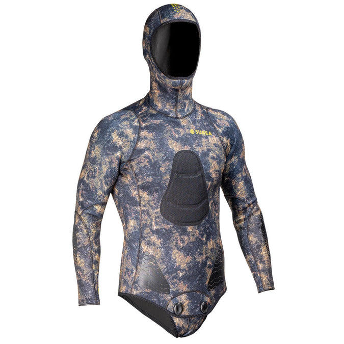 





Veste SPF500 3mm néoprène refendu camouflage de chasse sous-marine apnée, photo 1 of 7