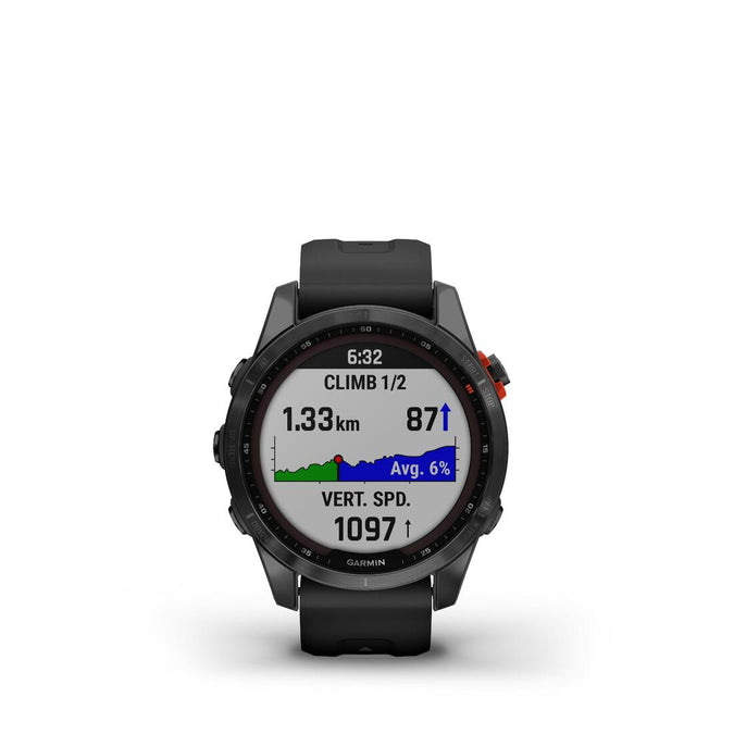 MONTRE GPS CONNECT E GARMIN FENIX 7S SOLAR ARGENT GRIS Decathlon