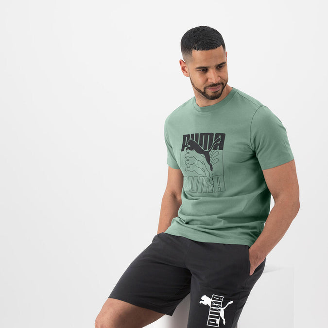





T-shirt PUMA fitness manches courtes coton homme vert, photo 1 of 4