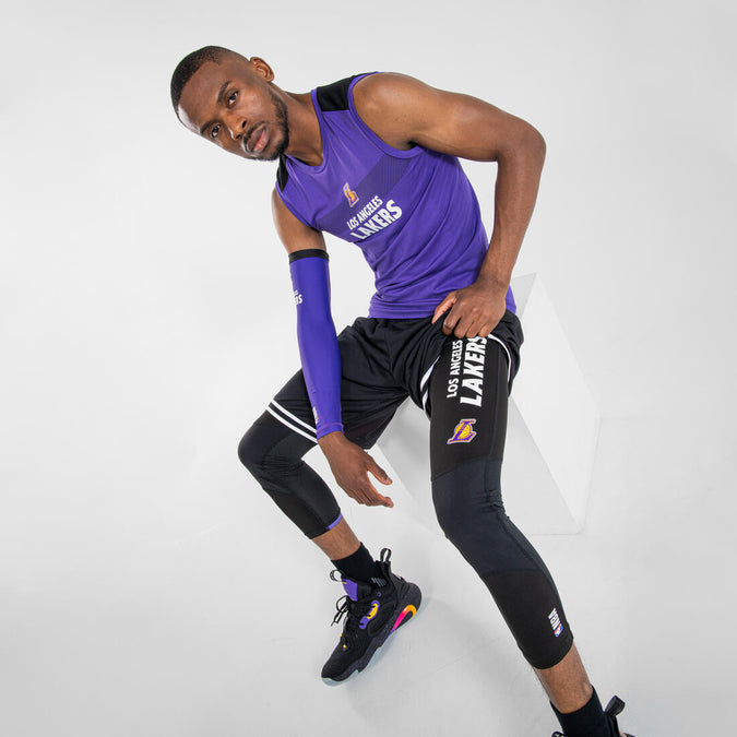 Legging basketball 3/4 NBA Los Angeles Lakers homme/femme - 500 TARMAK