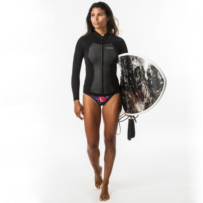 Combinaison de surf femme manches longues maillot de bain combinaison  maillot de