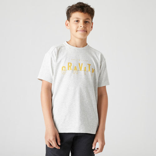 





T-shirt enfant coton respirant - 500 gris foncé