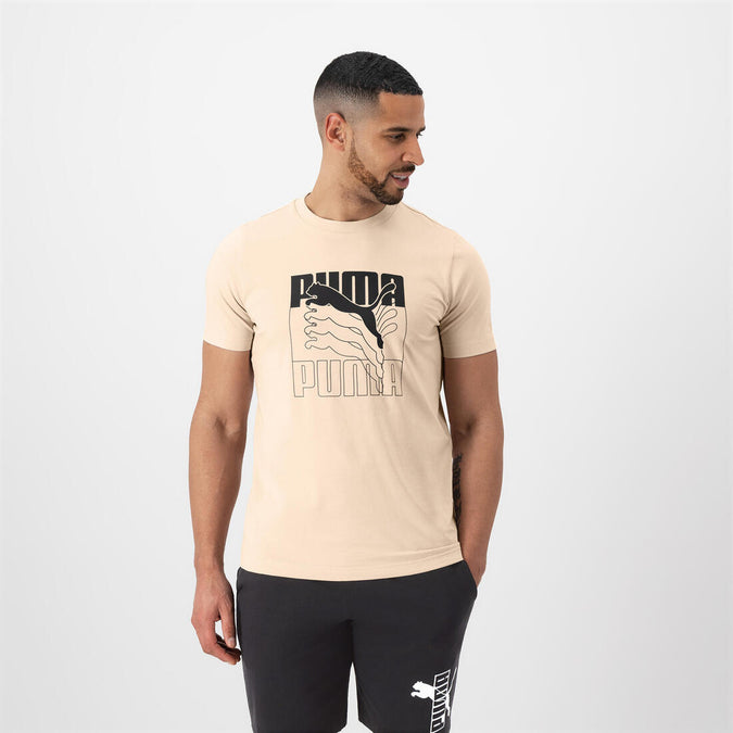 





T-shirt PUMA fitness manches courtes coton homme beige, photo 1 of 3